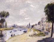 Pierre-Auguste Renoir Bords de la Seine oil painting reproduction